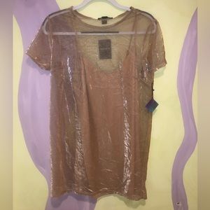 Bodycon strap dress with sheer top dress